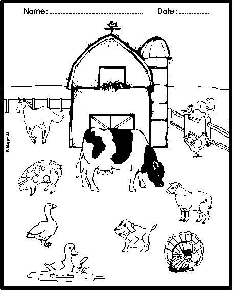 coloring pages of animals dogs. Coloring Page (pig, sheep,