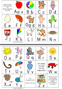 A to Z Phonics Song Placemat